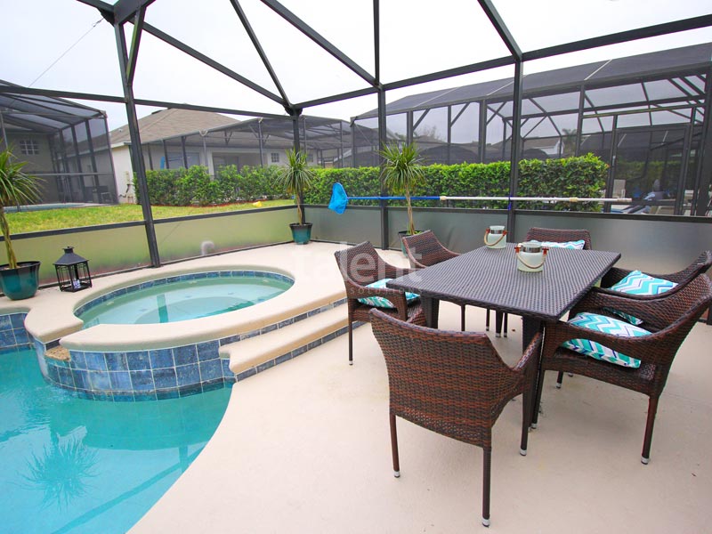 Windsor Palms - Comprar casa em Orlando perto da Disney Área da piscina privativa