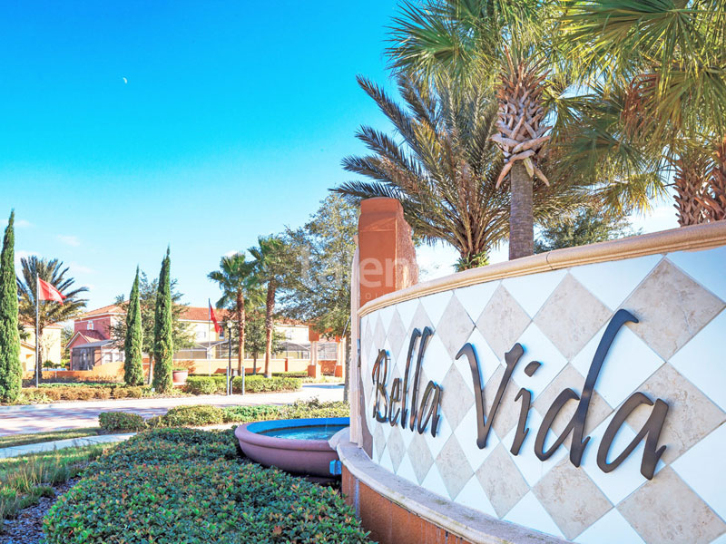 BellaVida Resort - Casas em Orlando perto do Walmart Entrada condomínio
