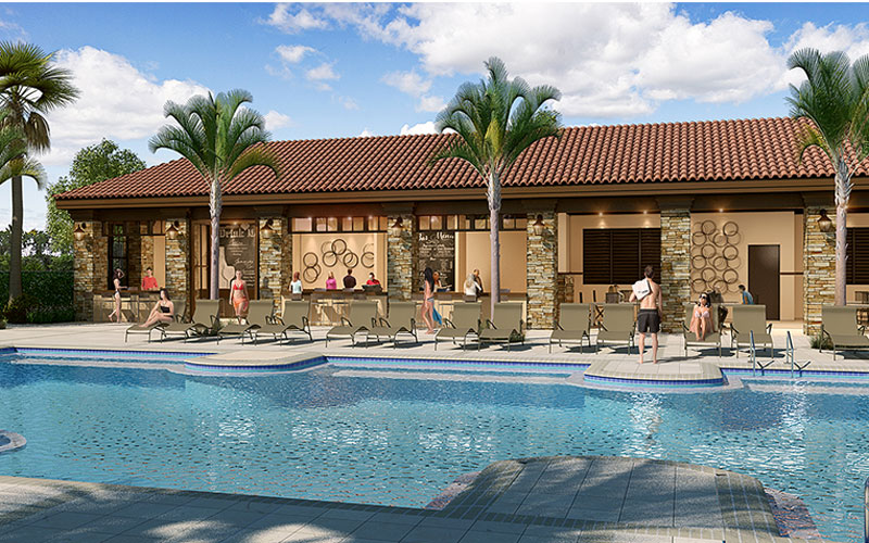 Solterra Resort - Townhouses, Casas em Orlando região da Disney Bar de piscina