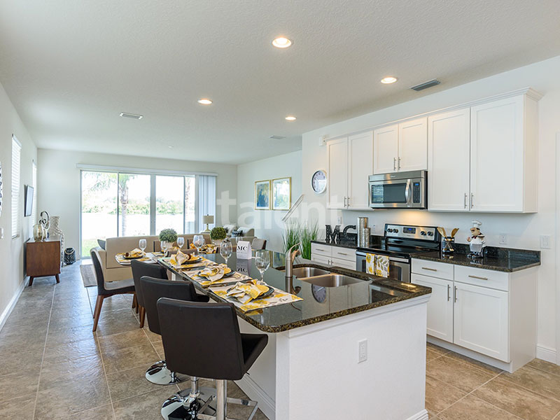Bridgewater - Comprar casa em Orlando em frente ao lago Cozinha